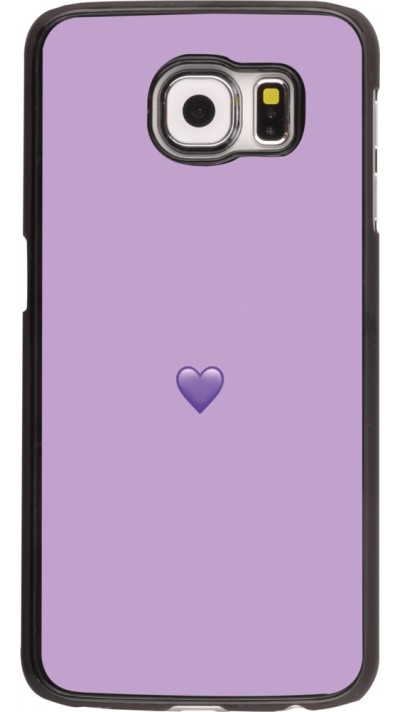 Coque Samsung Galaxy S6 - Valentine 2023 purpule single heart