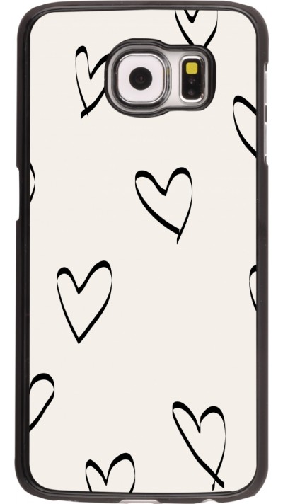 Coque Samsung Galaxy S6 - Valentine 2023 minimalist hearts