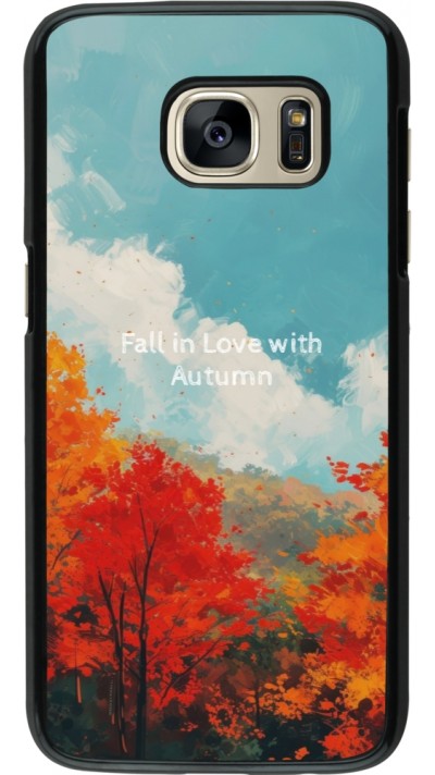 Samsung Galaxy S7 Case Hülle - Autumn 25 Fall in love