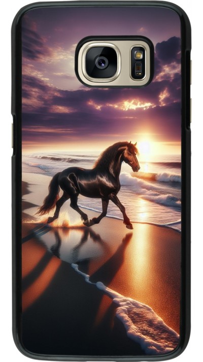 Coque Samsung Galaxy S7 - Cheval majestueux plage