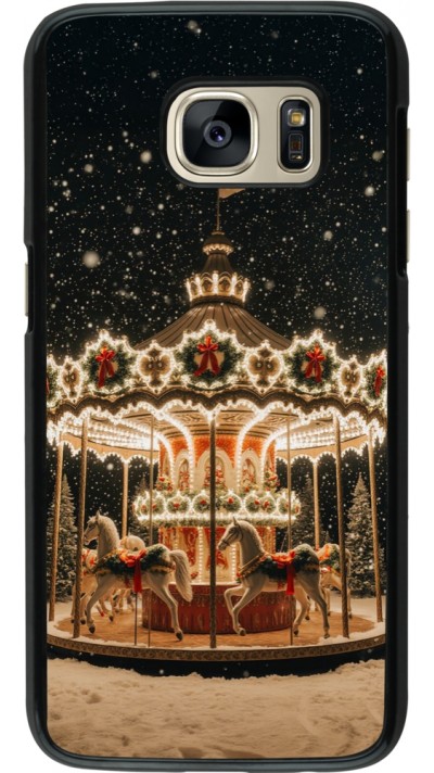 Samsung Galaxy S7 Case Hülle - Christmas 25 Carousel
