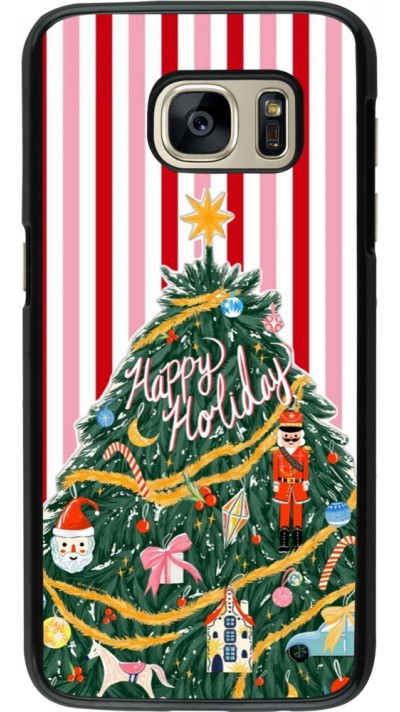 Samsung Galaxy S7 Case Hülle - Christmas 25 Happy Holiday