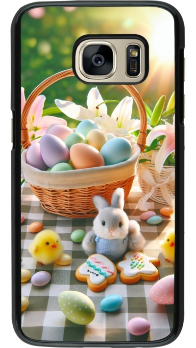 Coque Samsung Galaxy S7 - Easter 2025 Panier Pâques