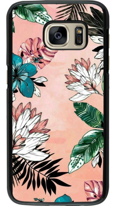 Samsung Galaxy S7 Case Hülle - Flowers Artprint