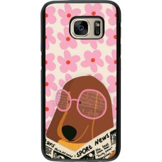 Samsung Galaxy S7 Case Hülle - Dog with newspaper Spring 2026