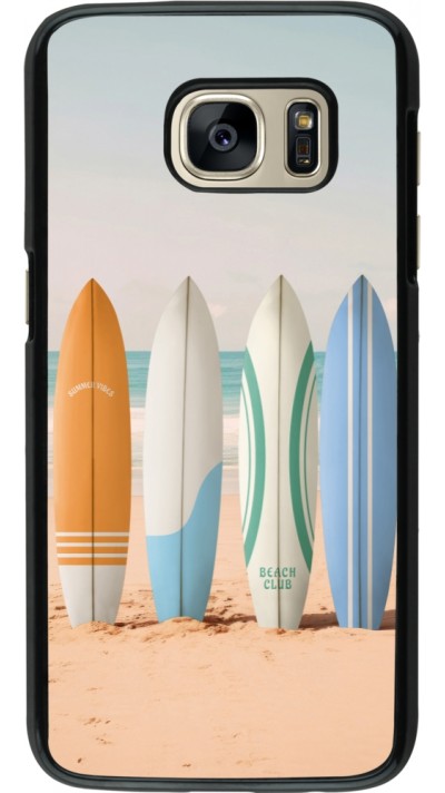 Samsung Galaxy S7 Case Hülle - Summer surfboard 2025
