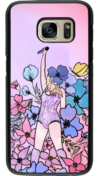Coque Samsung Galaxy S7 - Taylor Swift Sketch - Pink