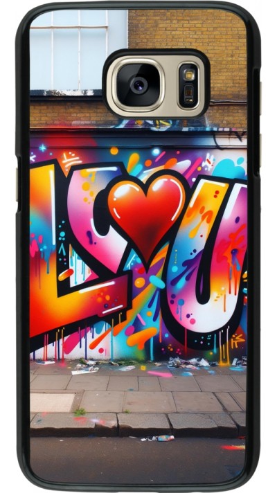 Coque Samsung Galaxy S7 - Valentine 2025 Love U Tag