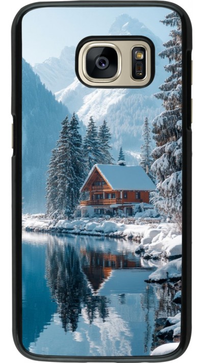 Samsung Galaxy S7 Case Hülle - Winter 25 Winter house forest day