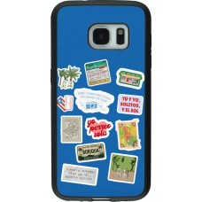 Samsung Galaxy S7 Case Hülle - Silikon schwarz Seals of the Dominican Republic DTMF