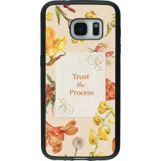 Samsung Galaxy S7 Case Hülle - Silikon schwarz Trust the process Spring 2026