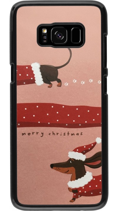 Samsung Galaxy S8 Case Hülle - Christmas 25 Teckel Merry Xmas