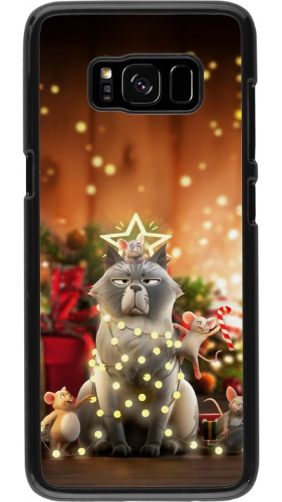 Samsung Galaxy S8 Case Hülle - Christmas 25 Xmas Cat