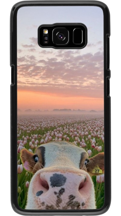 Coque Samsung Galaxy S8 - Cow with tulips Spring 2026
