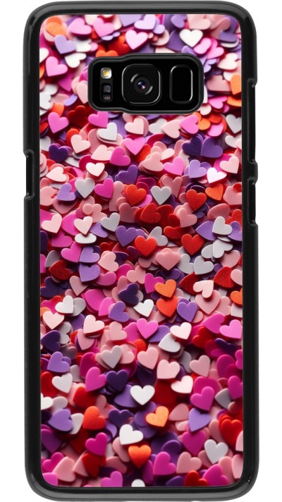 Samsung Galaxy S8 Case Hülle - Valentin 2025 Konfetti