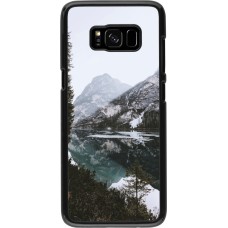 Samsung Galaxy S8 Case Hülle - Winter 22 snowy mountain and lake
