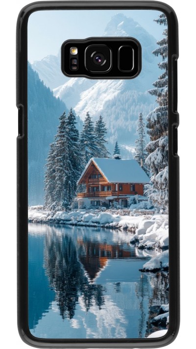 Samsung Galaxy S8 Case Hülle - Winter 25 Winter house forest day