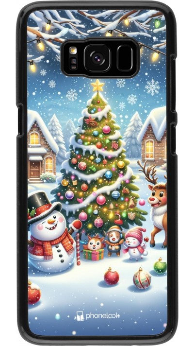 Samsung Galaxy S8 Case Hülle - Weihnachten 2023 Schneemann und Tannenbaum Samsung Galaxy S8 Case Hülle - Weihnachten 2023 Schneemann und Tannenbaum