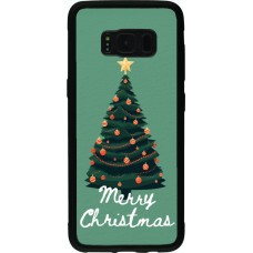 Samsung Galaxy S8 Case Hülle - Silikon schwarz Christmas 25 Xmas Tree