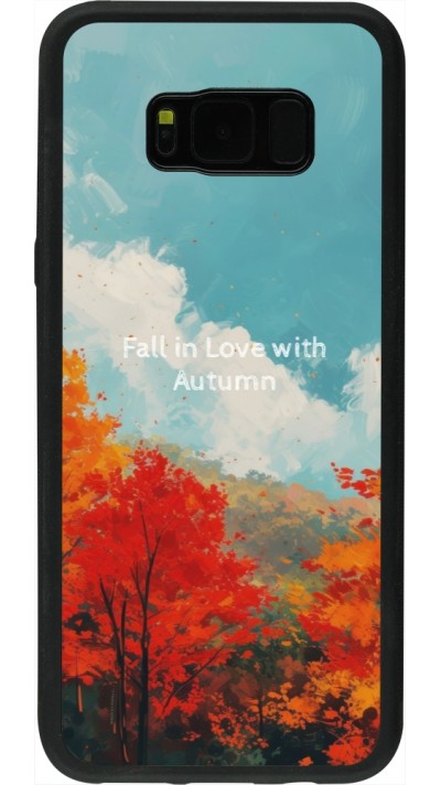 Coque Samsung Galaxy S8+ - Silicone rigide noir Autumn 25 Fall in love