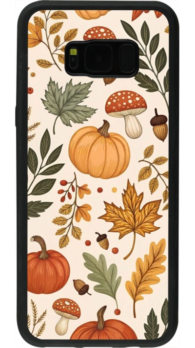 Coque Samsung Galaxy S8+ - Silicone rigide noir Autumn 25 Autumn pattern