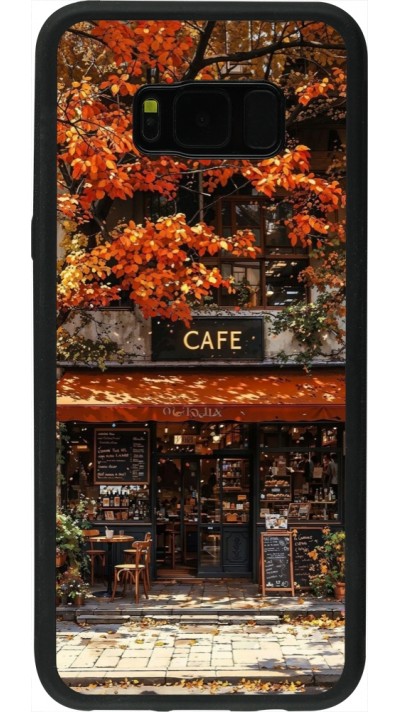 Coque Samsung Galaxy S8+ - Silicone rigide noir Autumn 25 Coffee shop