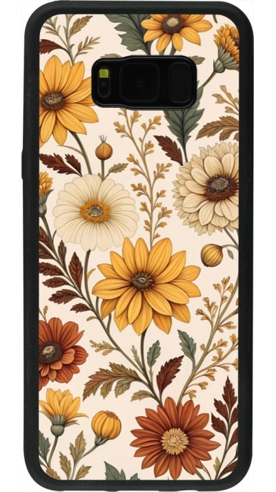 Coque Samsung Galaxy S8+ - Silicone rigide noir Autumn 25 Flower pattern