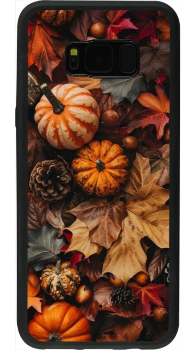 Coque Samsung Galaxy S8+ - Silicone rigide noir Autumn 25 Pumpkin