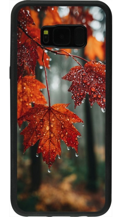 Coque Samsung Galaxy S8+ - Silicone rigide noir Autumn 25 Rain