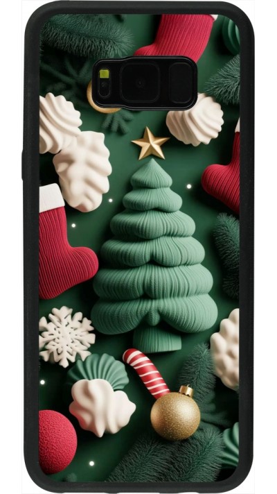 Samsung Galaxy S8+ Case Hülle - Silikon schwarz Christmas 25 Christmas textiles