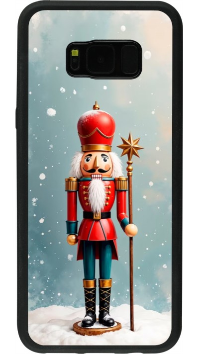 Samsung Galaxy S8+ Case Hülle - Silikon schwarz Christmas 25 Nutcracker Snow