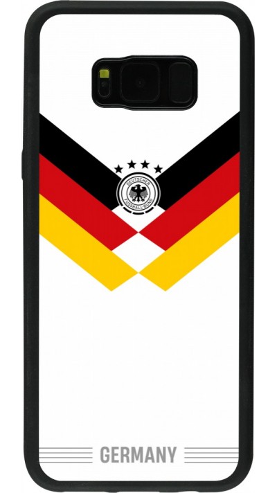 Coque Samsung Galaxy S8+ - Silicone rigide noir Maillot de football Allemagne 2026 personnalisable