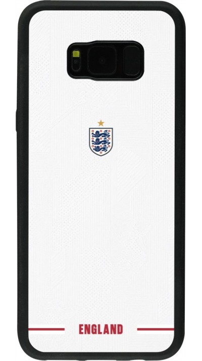 Coque Samsung Galaxy S8+ - Silicone rigide noir Maillot de football Angleterre 2026 personnalisable
