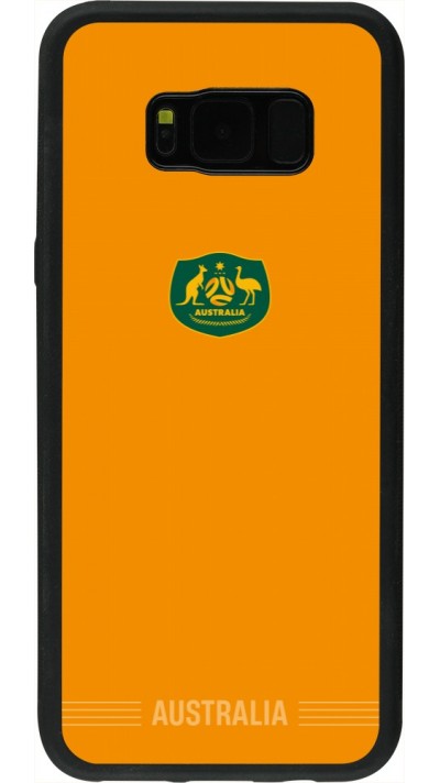 Coque Samsung Galaxy S8+ - Silicone rigide noir Maillot de football Australie 2026 personnalisable