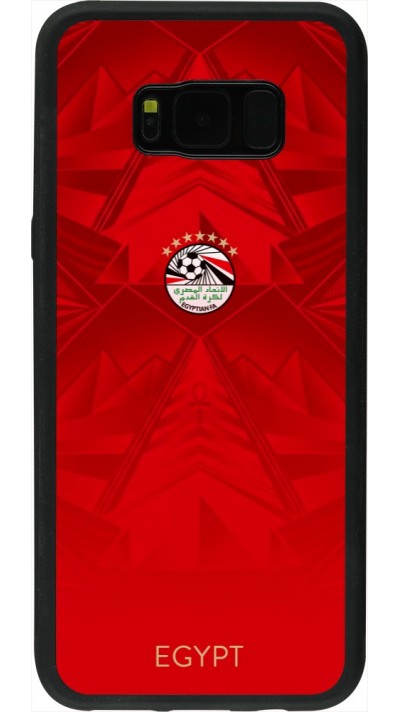 Coque Samsung Galaxy S8+ - Silicone rigide noir Maillot de football Égypte 2026 personnalisable
