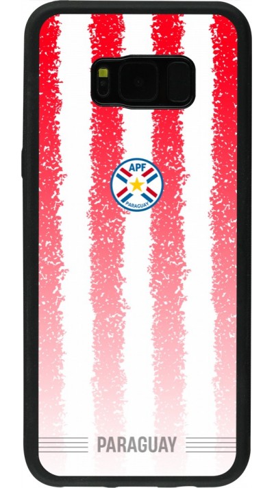 Coque Samsung Galaxy S8+ - Silicone rigide noir Maillot de football Paraguay 2026 personnalisable