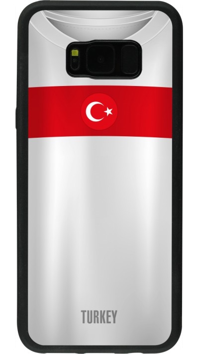 Samsung Galaxy S8+ Case Hülle - Silikon schwarz Türkei personalisierbares Fussballtrikot