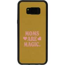 Coque Samsung Galaxy S8+ - Silicone rigide noir Mom 2026 Are Magic