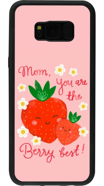 Coque Samsung Galaxy S8+ - Silicone rigide noir Mom 2026 Berry best
