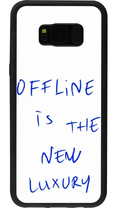 Coque Samsung Galaxy S8+ - Silicone rigide noir Offline is the new luxury