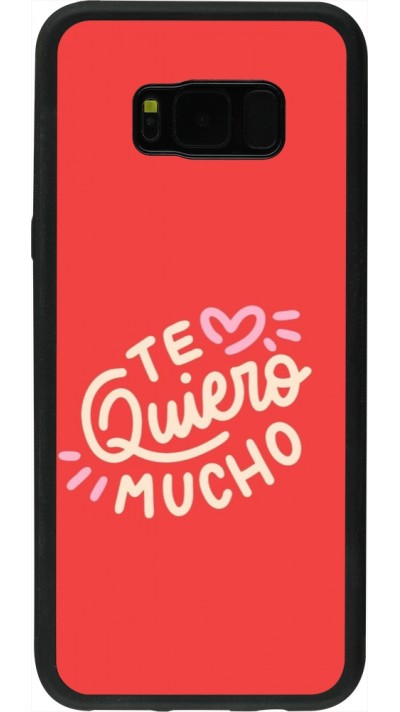 Coque Samsung Galaxy S8+ - Silicone rigide noir Saint Valentines Day 26 Te quiero mucho