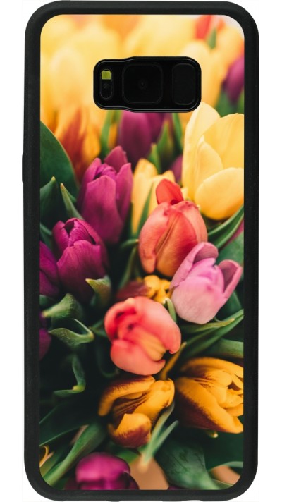 Coque Samsung Galaxy S8+ - Silicone rigide noir Bouquet of tulips Spring 2026