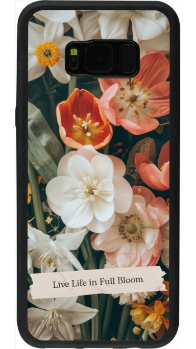 Coque Samsung Galaxy S8+ - Silicone rigide noir Full Bloom Spring 2026
