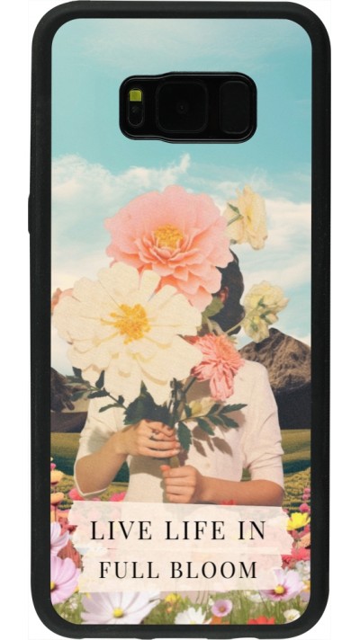 Coque Samsung Galaxy S8+ - Silicone rigide noir Live life in full moon Spring 2026