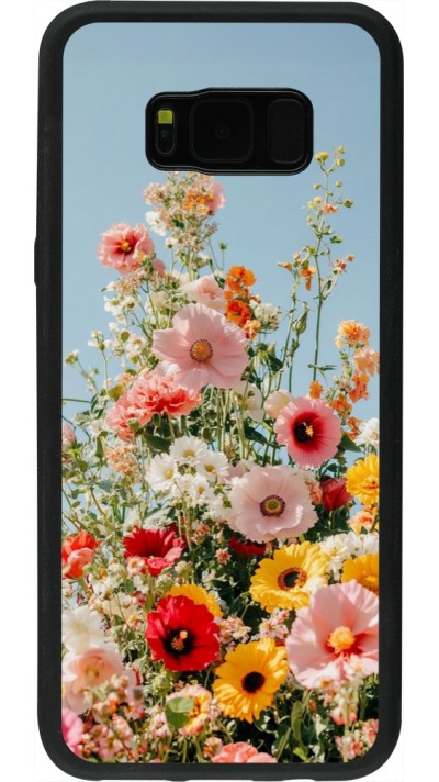 Coque Samsung Galaxy S8+ - Silicone rigide noir Spring flowers Spring 2026