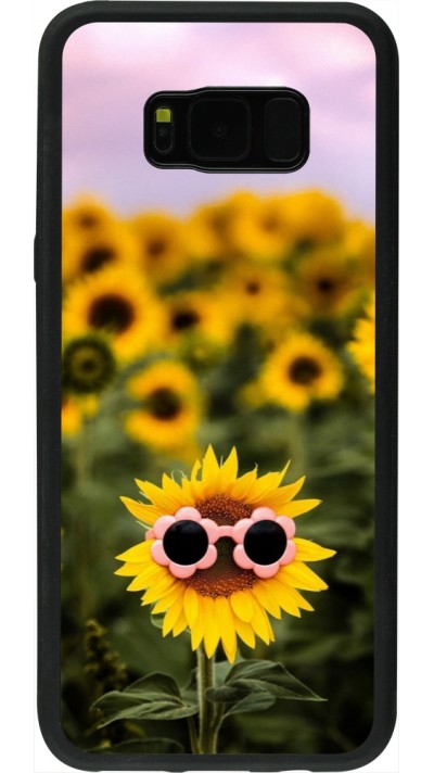 Coque Samsung Galaxy S8+ - Silicone rigide noir Sunflower with glasses Spring 2026