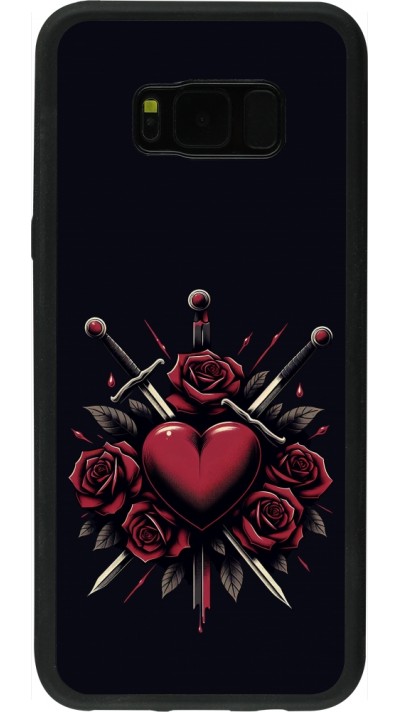 Samsung Galaxy S8+ Case Hülle - Silikon schwarz Valentine 2024 gothic love