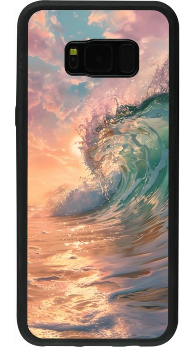 Samsung Galaxy S8+ Case Hülle - Silikon schwarz Wave Sunset