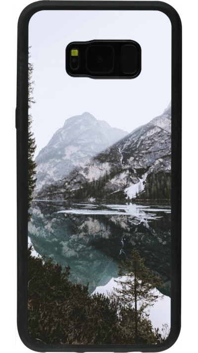 Samsung Galaxy S8+ Case Hülle - Silikon schwarz Winter 22 snowy mountain and lake Samsung Galaxy S8+ Case Hülle - Silikon schwarz Winter 22 snowy mountain and lake