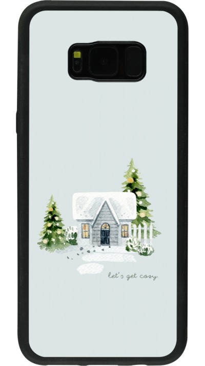 Samsung Galaxy S8+ Case Hülle - Silikon schwarz Winter 25 Cosy House